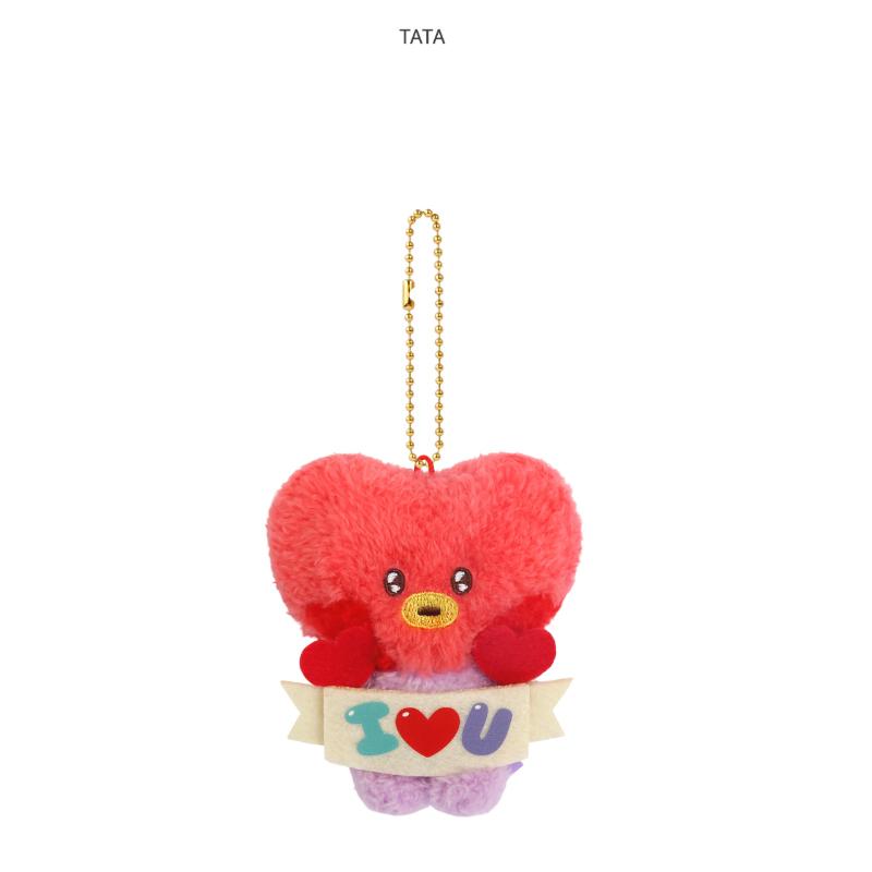 Bt21 Plush Keyring i Love U