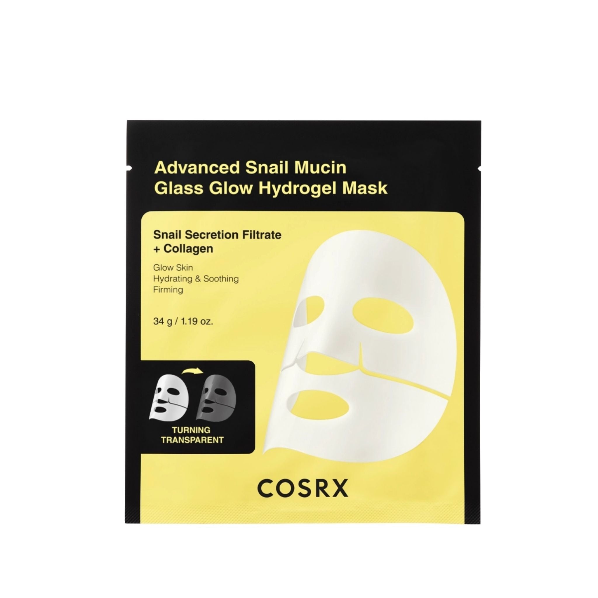 Advanced Snail Mucin Glass Glow Hydrogel Mask